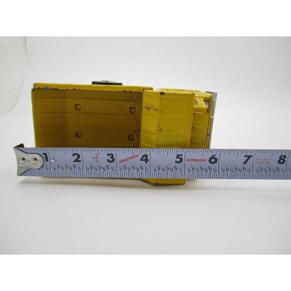 Vtg Louis Marx Metal Yellow Dump Truck Toy (Made in Japan) - Picture 9 of 10